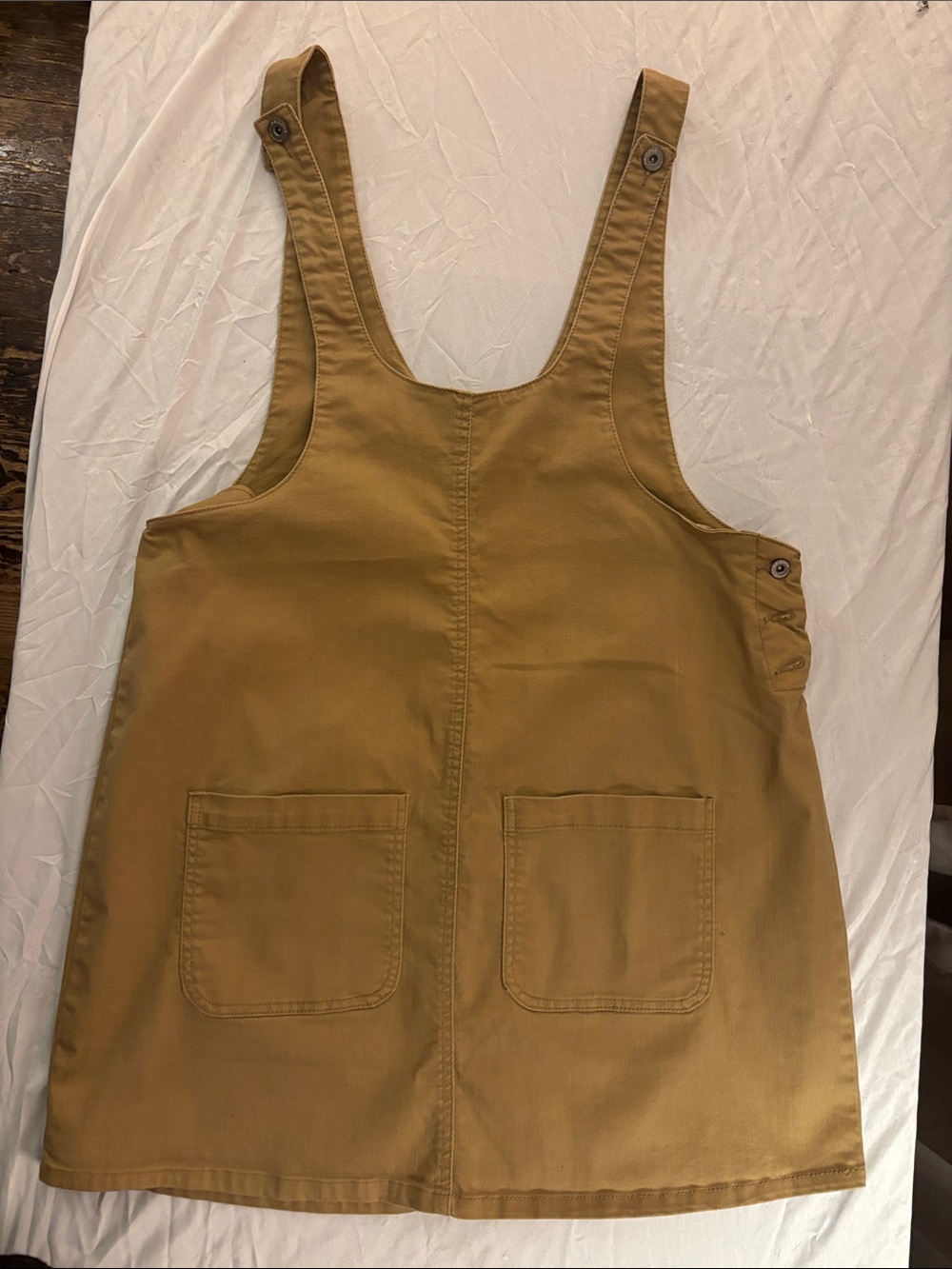 Arizona Jean Company Tan Utility Pinafore Jumper